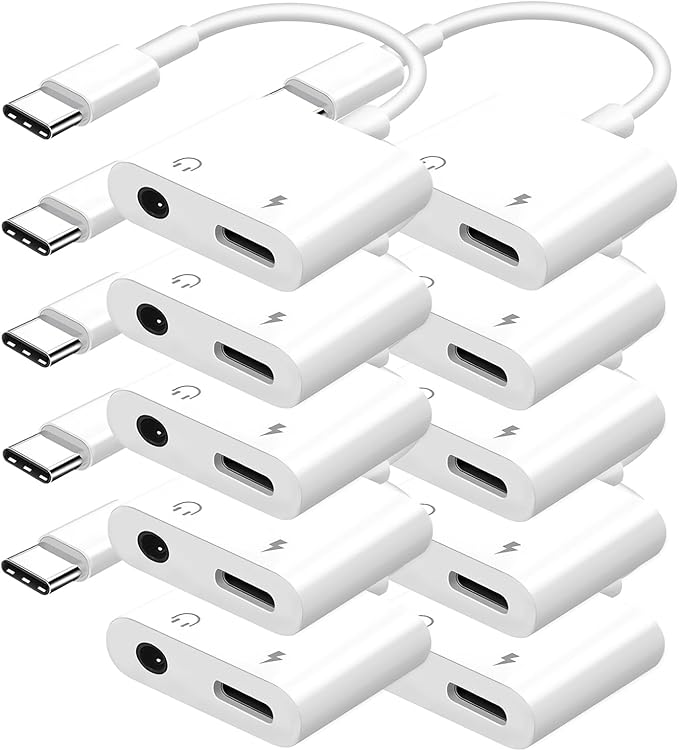 Seulliya USB C to 3.5mm Headphone Jack and Charger Adapter, 2-in-1 Audio & Fast by Seulliya