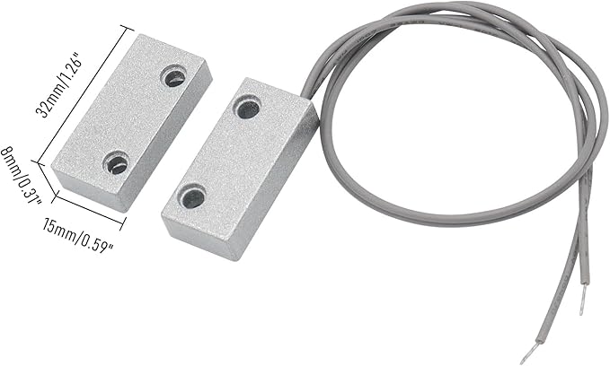 Magnetic Reed Switch Wired Surface Mount Normally Open NO Contact Sensor Alarm - Image 2