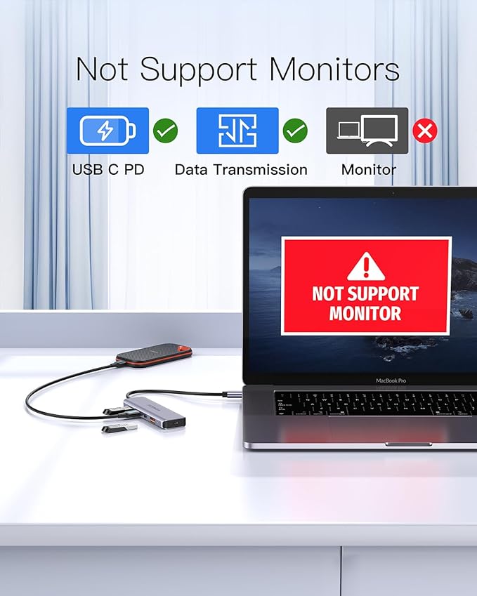 USB C Hub 10Gbps USB C Multiport Adapter - Image 6