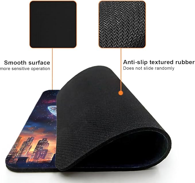 Mouse Pad, Cute Aesthetics Art Whale Mouse Pads - Image 3