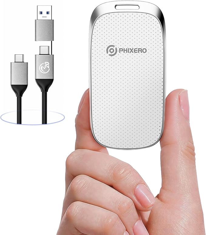PHIXERO P20 External Portable SSD 512GB, External Solid State Drives by ProvidingSolutionsforDataStorage