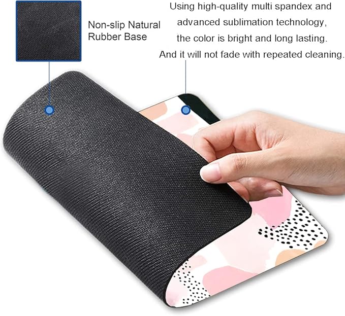 Mouse Pad, Abstract Graphic Design Mouse Pad, Washable Square Cloth Mousepad - Image 2