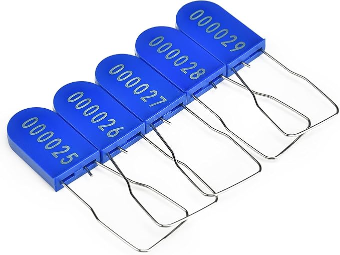 500PCS Plastic Padlock Security Seals Metal Wire Padlocks Electric Meter - Image 5