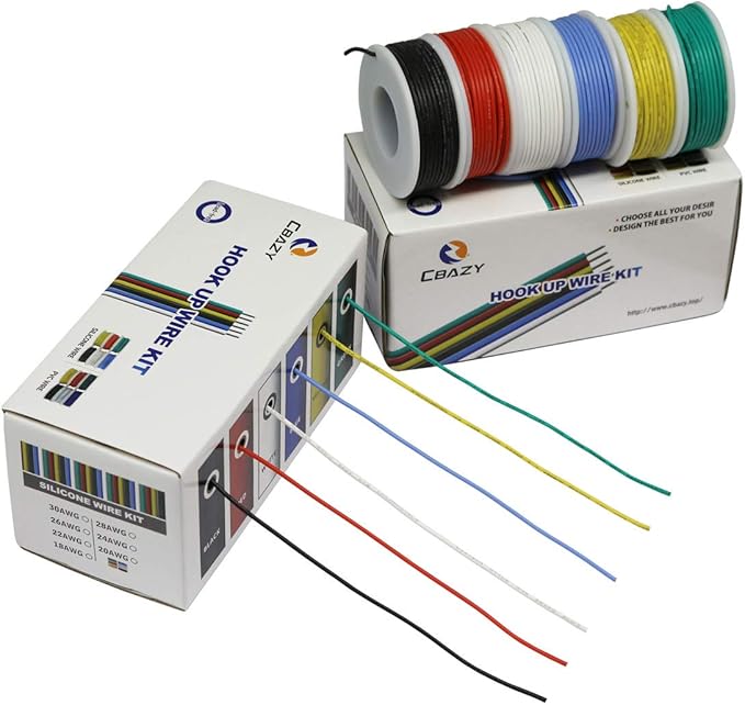 CBAZY™ Hook up Wire Kit 24 Gauge Flexible Silicone Rubber Electric Wire 6 - Image 3