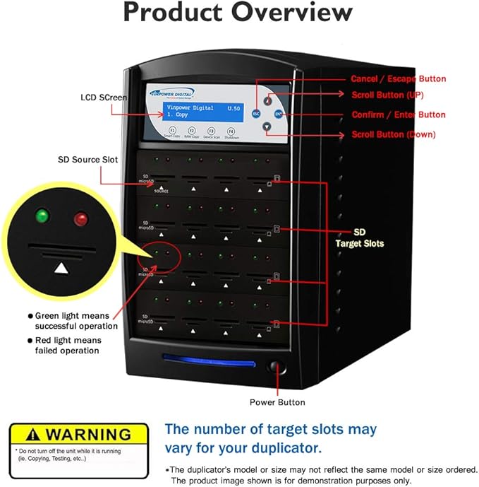 Vinpower Digital SDShark Standalone 55 Target SD & MicroSD Memory Card Readers - Image 3