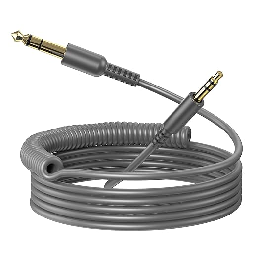 OneOdio 6.35mm to 3.5mm 6.6-9.8FT Stereo Adapter Cable Compatible by OneOdio