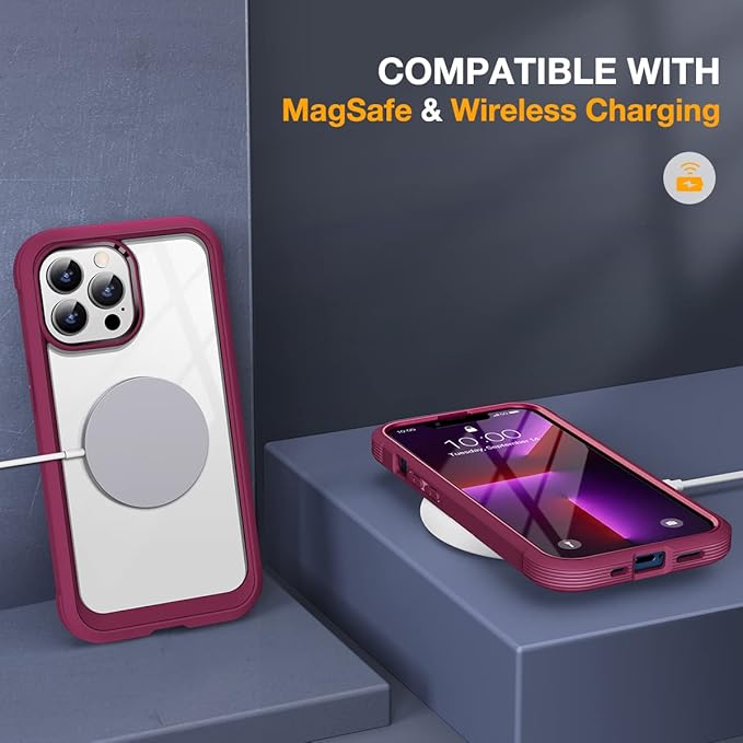 Miracase Glass Case for iPhone 13 Pro Max 6.7 inch, Upgrade Full-Body Clear - Image 6