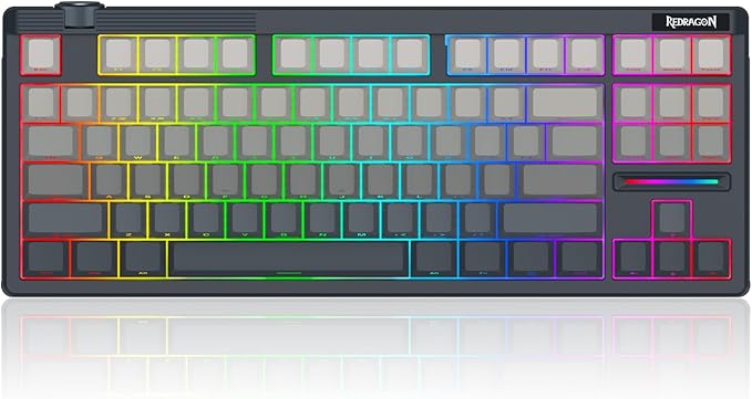 Redragon K729 PRO 80% Wireless Gasket RGB Gaming Keyboard, 3-Mode TKL - Image 2