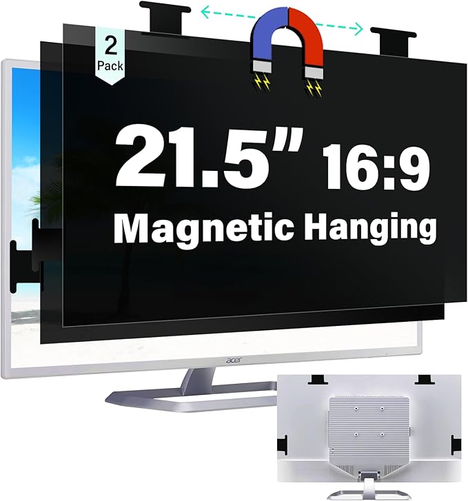 Magnetic Hanging 21.5 Inch Computer Privacy Screen by MaoYeye