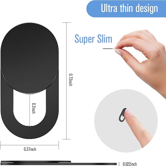 Laptop Camera Cover Slide, Ultra-Thin Webcam Cover Compatible - Image 2
