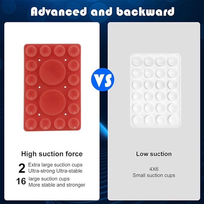 Silicone Suction Phone Holder Mount, Adhesive Accessory - Image 2