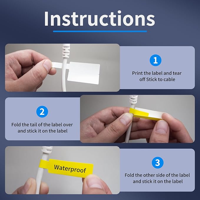 100 Pcs Cable Labels - Image 5