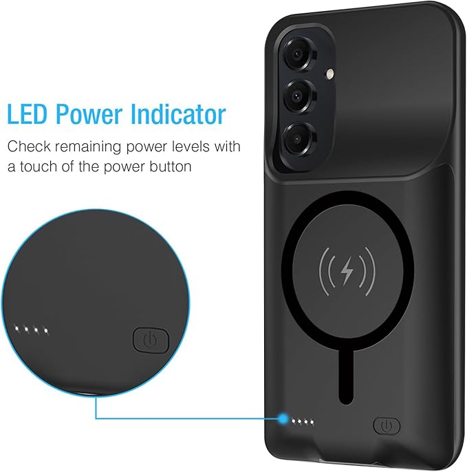 Battery Case for Galaxy A16/A17, Enhanced 10000mAh Portable Protective Wireless - Image 3