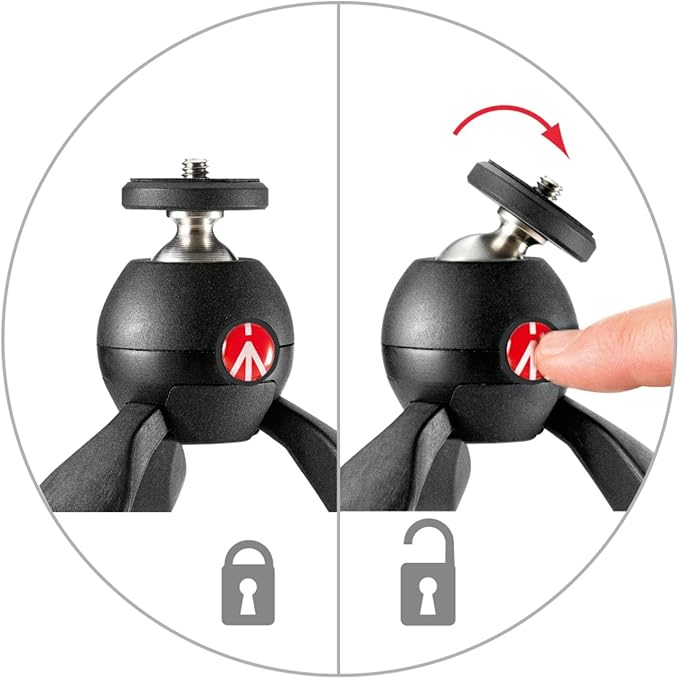 Manfrotto MTPIXI-B PIXI Mini Tripod - Image 5
