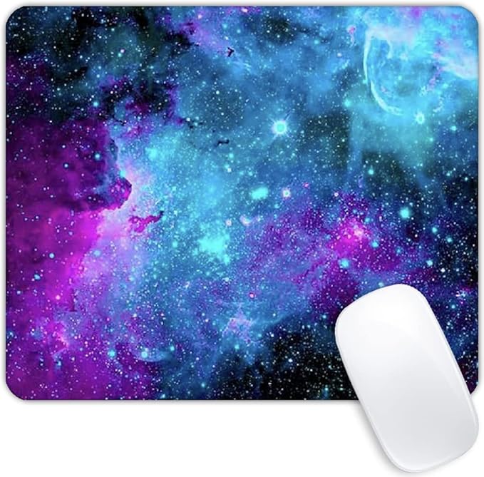 Galaxy Nebula Universe Space Mouse pad Customized Mousepad Non-Slip Rubber Base by Goodsprout