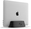 HumanCentric Vertical Laptop Stand in Black Aluminum, Upright Adjustable Holder by HumanCentric
