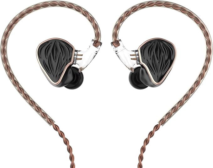 MS3 in-Ear Monitors, 2BA+1DD Hybrid IEM Wired Earphones, Includes 3 Pneumatic by HIDIZS