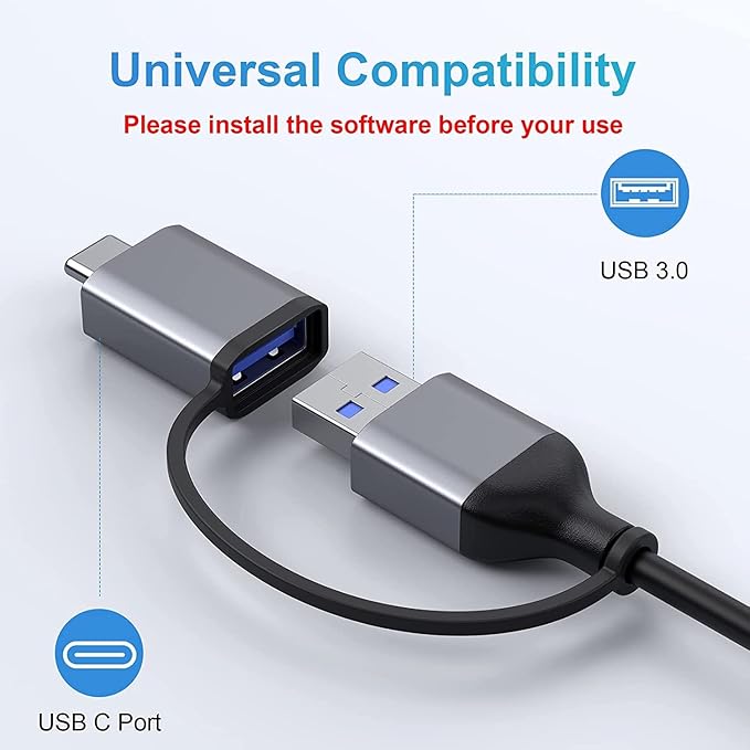 LIONWEI USB 3.0 to Dual HDMI Docking Station - Image 8