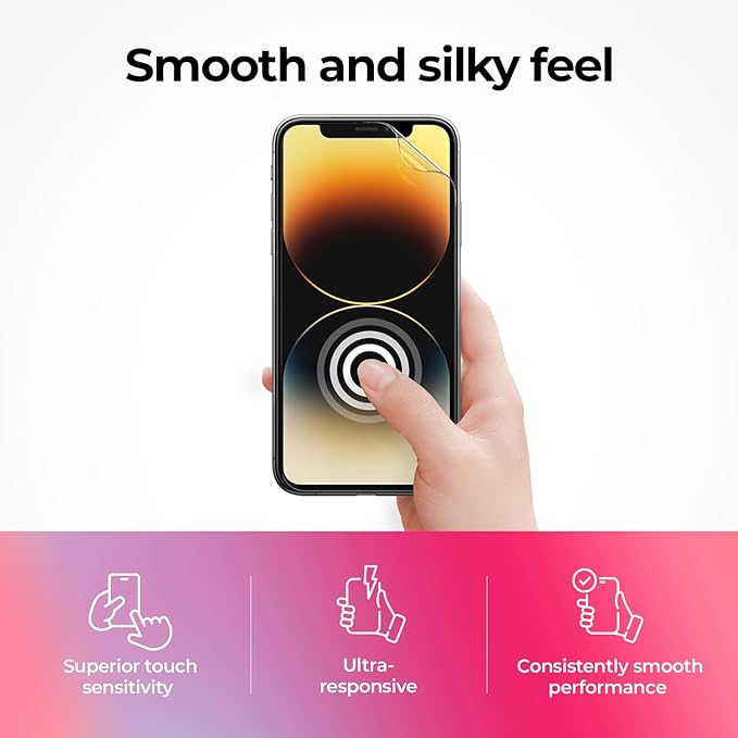 SIELO 2 Pack Matte Screen Protector, 9H Hardness Shatterproof & paper-feel PET - Image 4