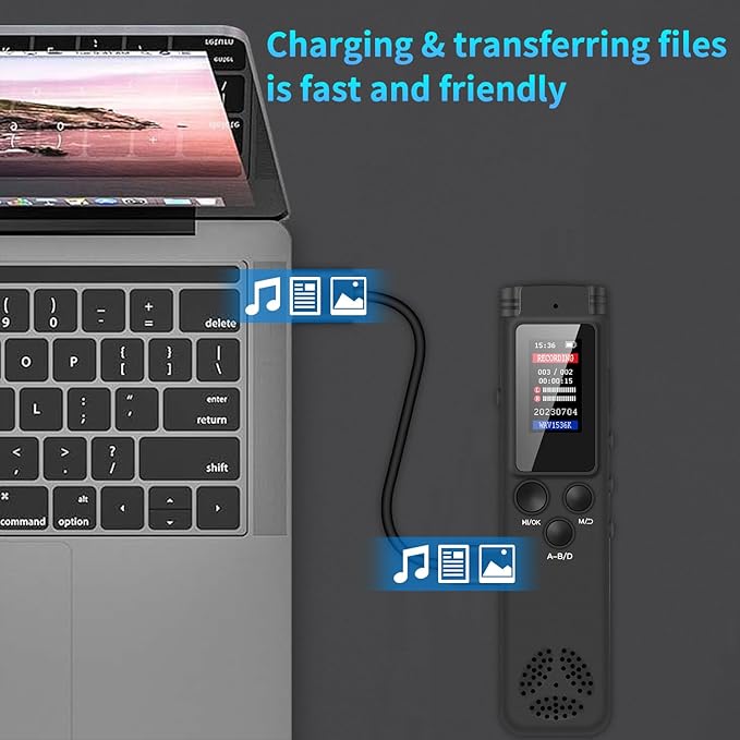 64GB Digital Voice Recorder Voice Activated Recorder - Image 5