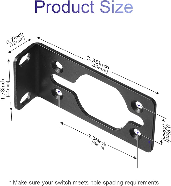 Rack Mount Kit 1U Universal Rack Ears - Image 2