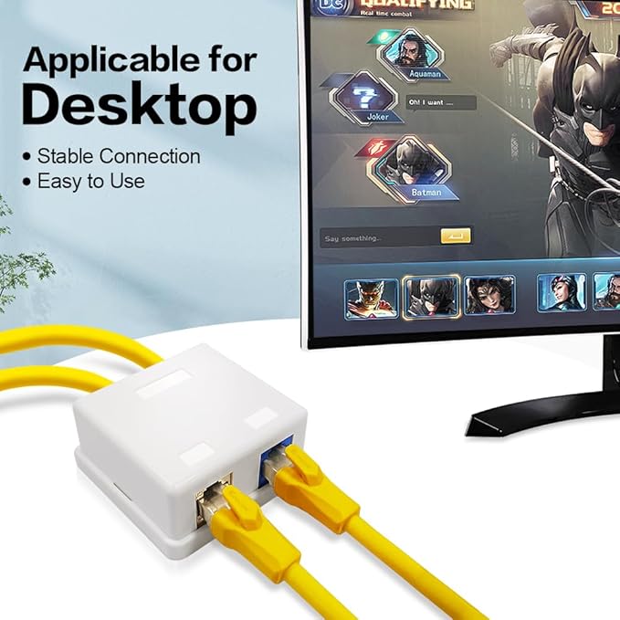 Keystone Jack Surface Desk Mount/Wall Mount Box - Image 7