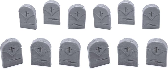EnderToys Mausoleum Graveyard Tombstones, 3D Printed Tabletop RPG Scenery and - Image 4