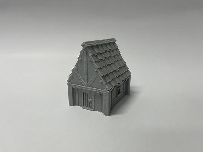 Paintable Tabletop Miniature Little Town Building Terrains Compatible - 18mm - Image 6