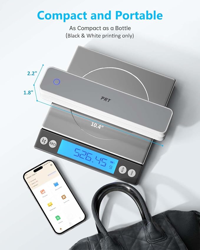 Inkless Portable Printer for Travel, Wireless Thermal Printer Support 8.5 x 11 - Image 4