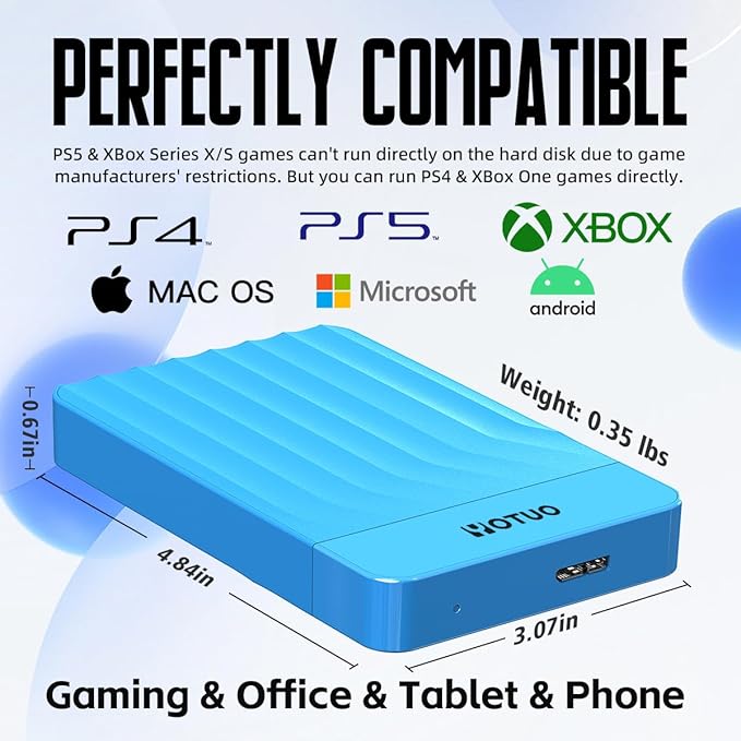 Portable External Hard Drive Storage Expansion Mobile HDD USB 3.0 - Image 3