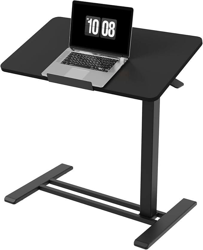 FLEXISPOT H7 PRO Mobile Standing Desk Adjustable Overbed Table Pneumatic by FlexiSpot
