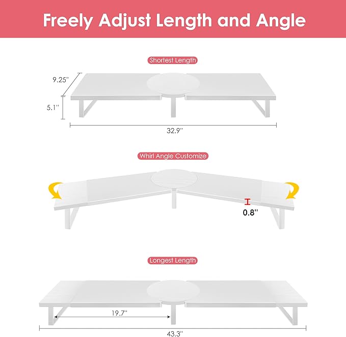 Dual-Monitor-Riser-Stand-For-Desk, Large Monitor Stand Riser - Image 3