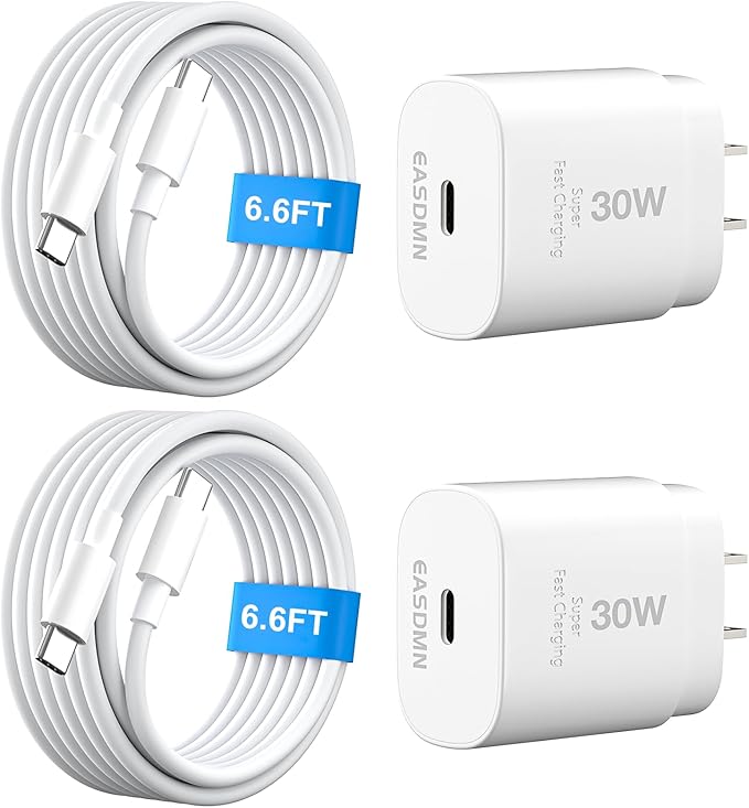 30W USB C i Phone 16 15 Charger Fast Charging, i Pad Pro/Air/Mini by EASDMN