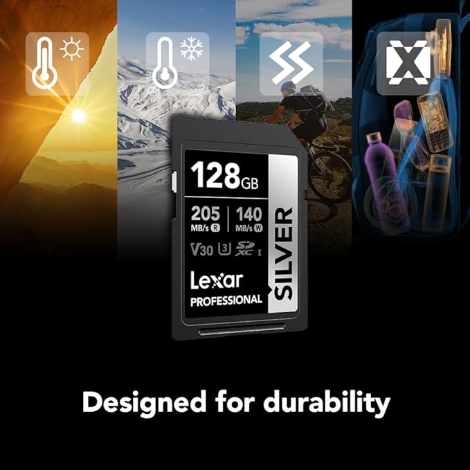 Lexar 128GB Professional Silver SD Card, - Image 5