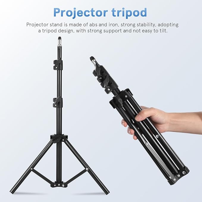 MAGICLULU Projector Stand Tripod 44.88 Inch Height Adjustable Tripod Stand - Image 6