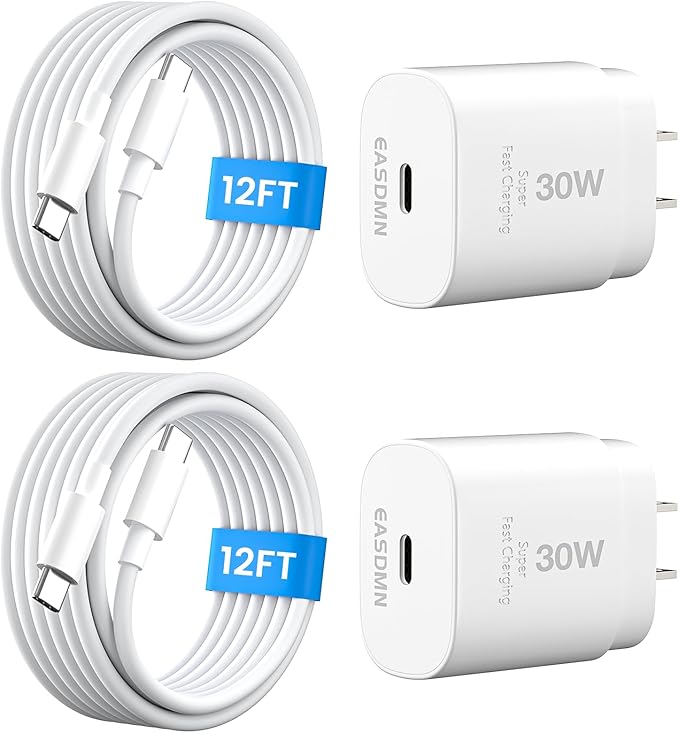 30W USB C i Phone 16 15 Charger Fast Charging, iPad Pro/Air/Mini by EASDMN