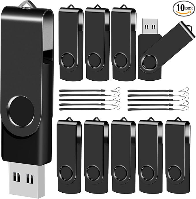 EASTBULL 2GB USB Flash Drive Bulk Thumb Drives 10 Pack by EASTBULL