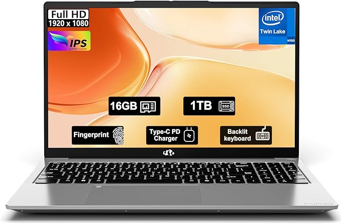 15.6" FHD IPS Student-Laptop Computer by Nimo