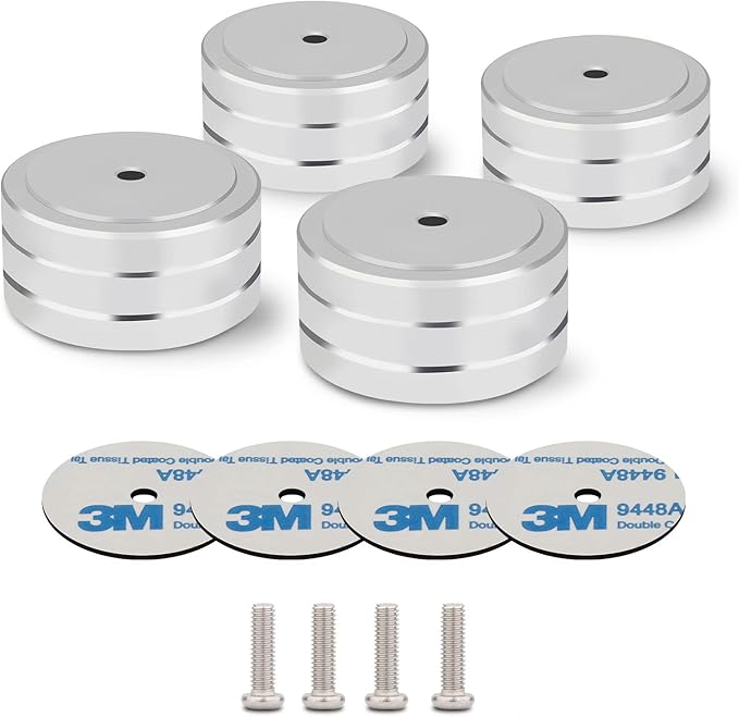 Monosaudio Isolation Feet HiFi Feet 4Pcs 40x20mm Aluminum Universal Turntable by Monosaudio
