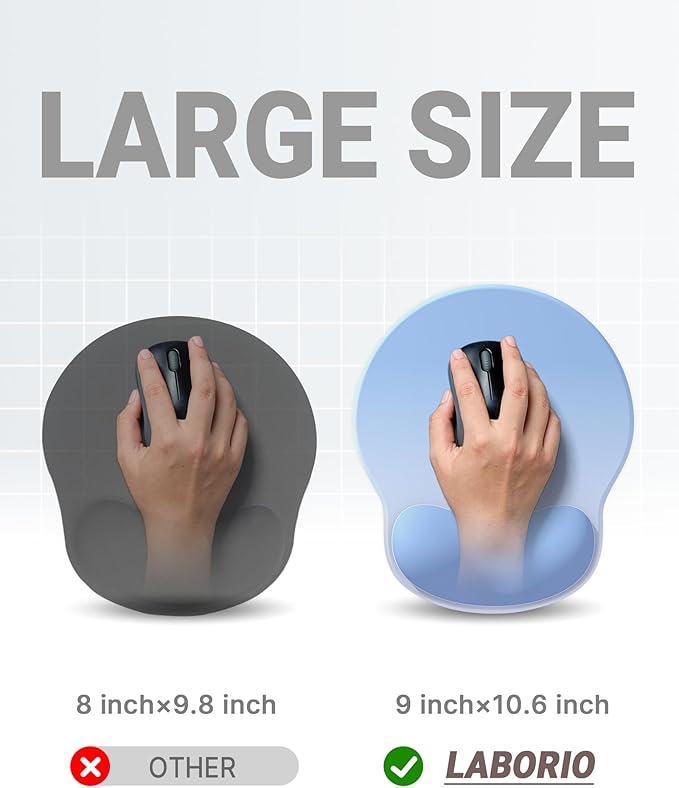 Ergonomic Mouse Pad Wrist Support, Comfortable Mouse Pad Wrist Rest, Relieve - Image 4