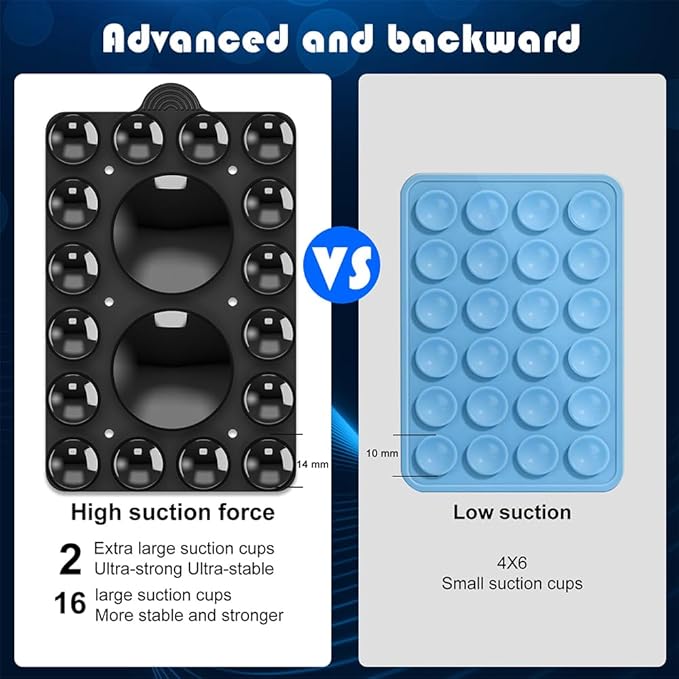 ZYCCER Double Sided Silicone Suction Phone Holder Mount, Compatible - Image 5