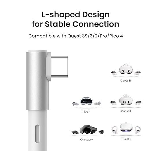KIWI design Link Cable with Charging 16FT Compatible with Meta Quest - Image 3