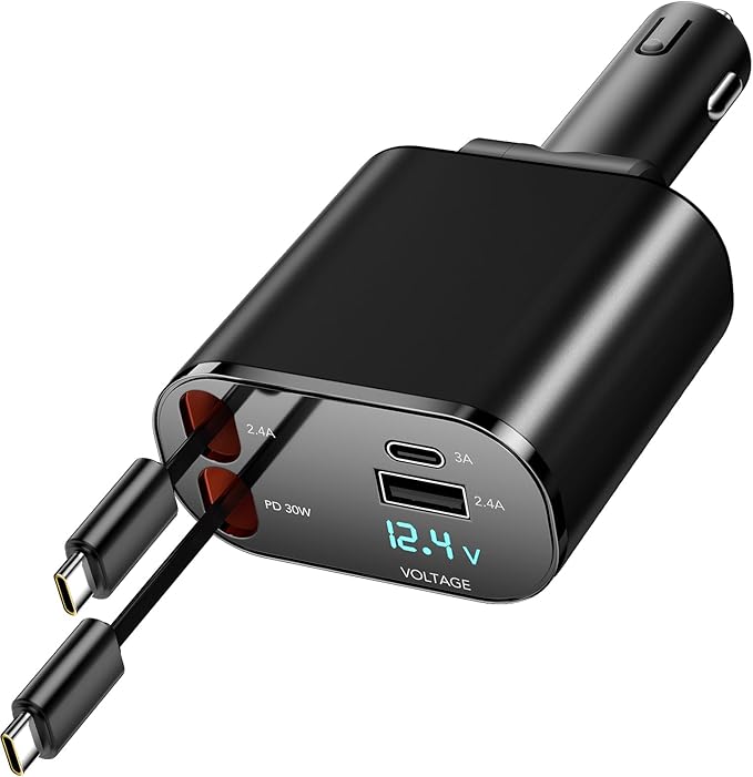 Retractable Car Charger Compatible - Image 2
