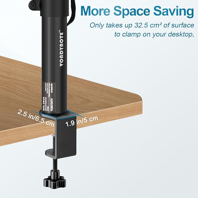 Set of 2 Studio Monitor Stands Desktop Speaker Stands Height Adjustable 12" to - Image 4
