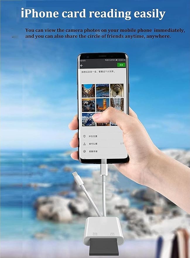 iPhone SD Card Reader, 4 in 1 Cameras SD Reader - Image 4