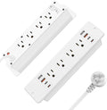 HHSOET 16 in 1 Recessed Power Strip Flat Plug, 30W Fast Charging Furniture by HHSOET