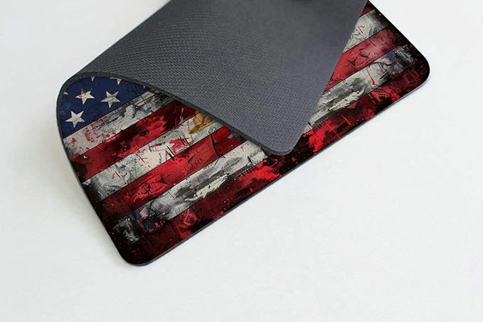 Square Mouse Pad Colorful Deer and National Flag-1, Gaming Mouse Pads - Image 3