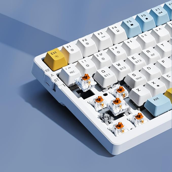 Wireless Mechanical Keyboard, Triple Mode 2.4G/USB-C/BT Gaming Keyboards 100 - Image 4