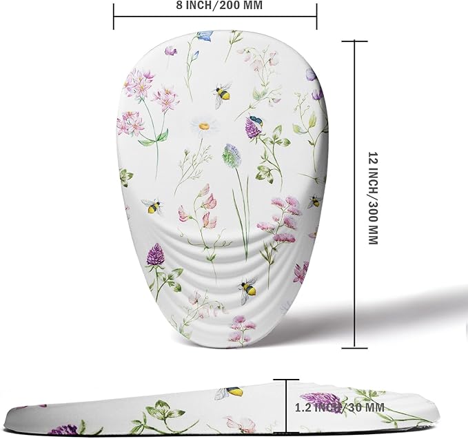 Floral Ergonomic Mouse Pad Wrist Support, Pretty Flowers Mouse Pad - Image 6