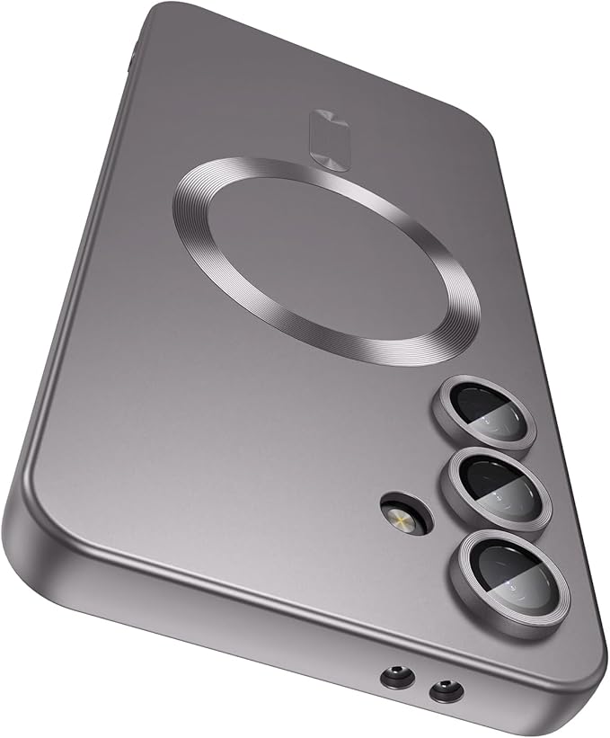 Magnetic for Samsung Galaxy S24 Plus Case Slim Soft Silicone Bumper Shockproof by LEKEVO